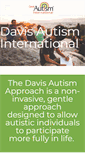 Mobile Screenshot of davisautism.com