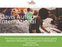 Tablet Screenshot of davisautism.com